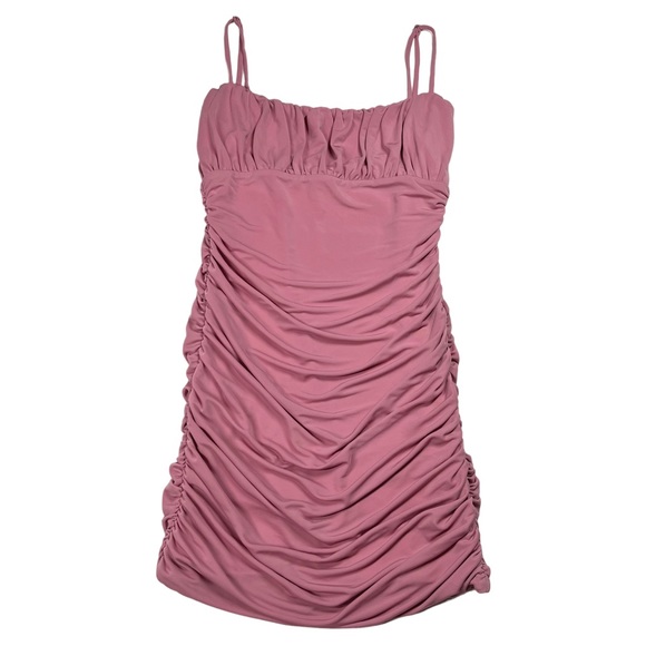 Lovers + Friends Juliana Pink Ruched Mini Dress - Picture 3 of 12
